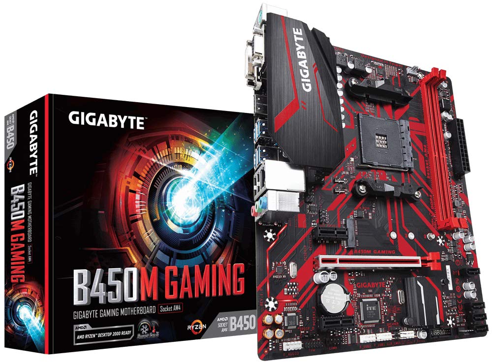 gigabyte b450m micro atx gaming motherboard with hybrid digital pwm gigabyte gam 1000x741